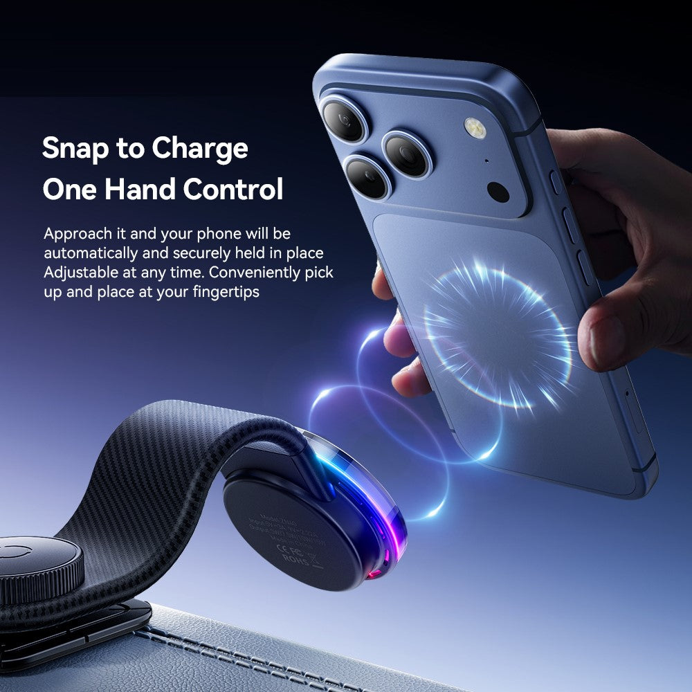 ESSAGER 15W Schnellladegerät mit RGB-Licht, magnetisch, 360° drehbar