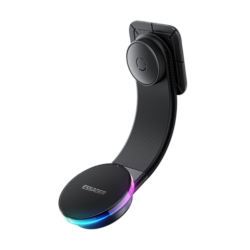 ESSAGER 15W Schnellladegerät mit RGB-Licht, magnetisch, 360° drehbar