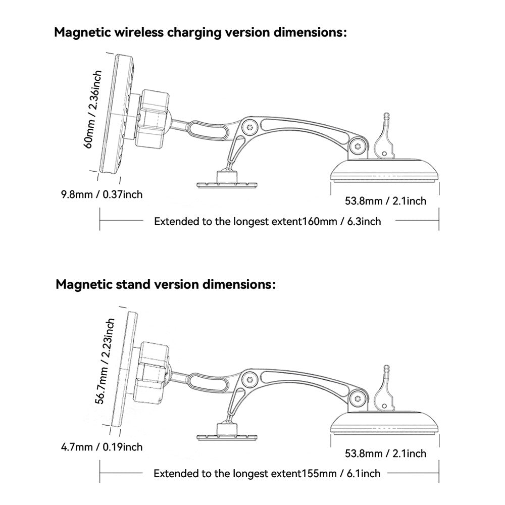ESSAGER Magnetische Auto Handyhalterung mit RGB, 15W Wireless Charger für Armaturenbrett/Windschutzscheibe