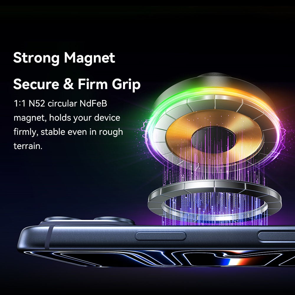 ESSAGER Magnetische Auto Handyhalterung mit RGB, 15W Wireless Charger für Armaturenbrett/Windschutzscheibe