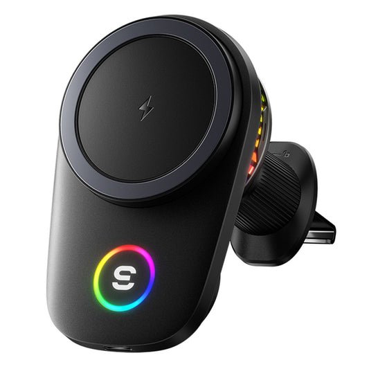 ESSAGER 15W Wireless Charger mit Kühlventilator, magnetisch, für Lüftungsschlitz, RGB