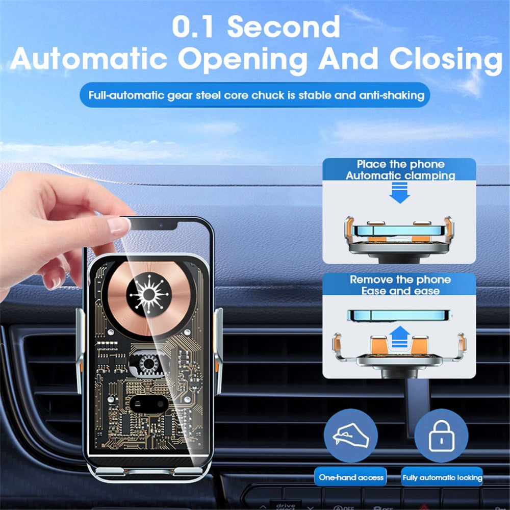 C10 Infrarot Sensor Kfz-Lüftung Wireless Charger 15W Schnellladen Handyhalterung