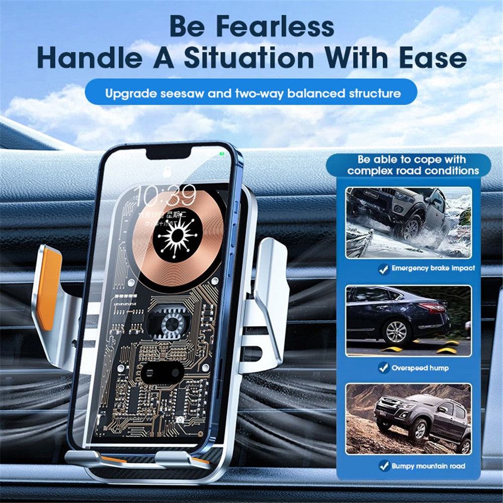 C10 Infrarot Sensor Kfz-Lüftung Wireless Charger 15W Schnellladen Handyhalterung