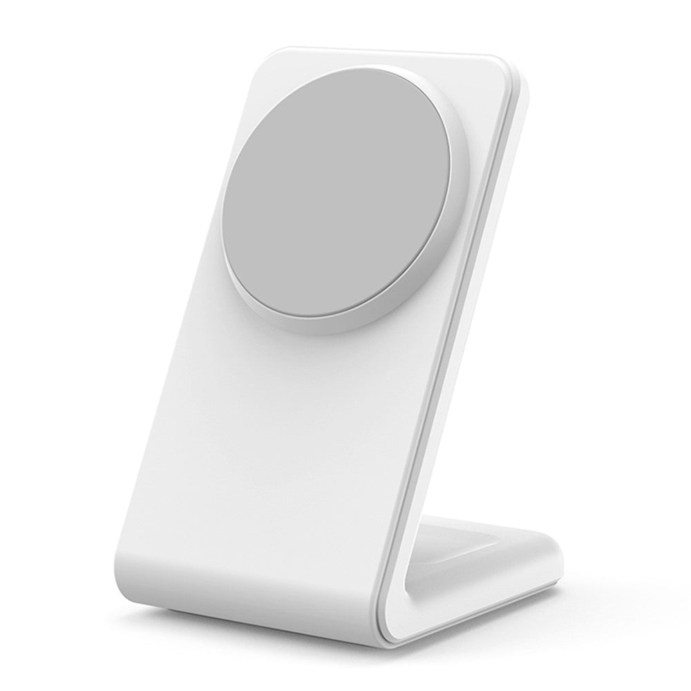 M2A 2-in-1 Magnetic Wireless Charger Vertical Charging Stand for AirPods Pro / iPhone (CE / FCC / ROHS / UKCA Certificate)