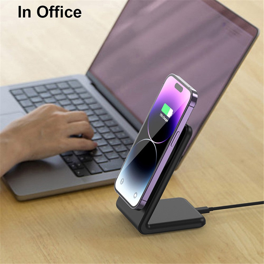 M2 15W Wireless Charging Stand for iPhone 12 / 13 / 14 / 15 Series Magnetic Wireless Charger (CE FCC ROHS UKCA)