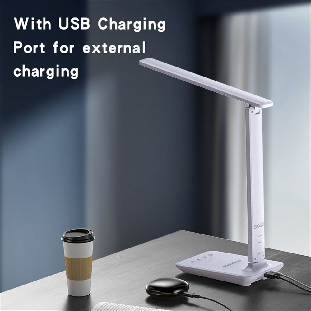 YESIDO DS20 LED Desk Lamp 10W Wireless Charging Function Time Temperature Display Table Light