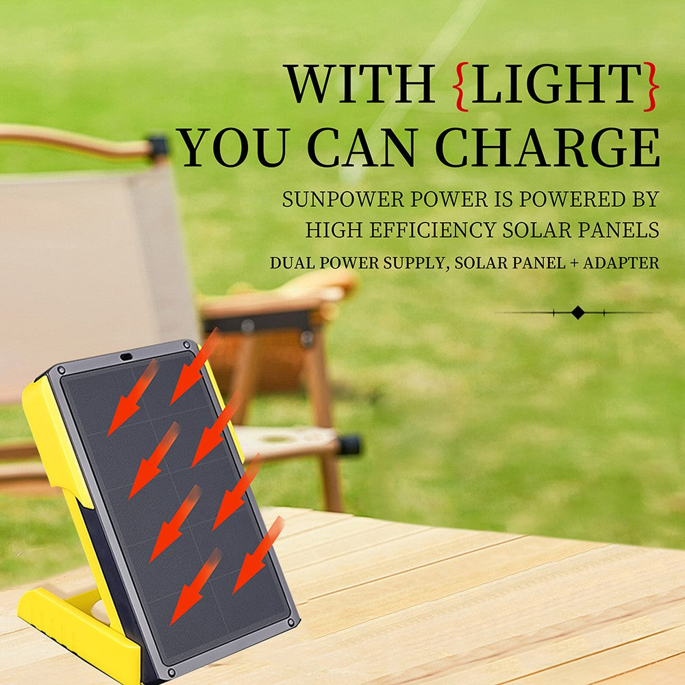 EYONGPV OWL-CSP Outdoor Camping Solar Power Bank 5000mAh Portable Charger Emergency Mobile Power Supply Solar Lamp