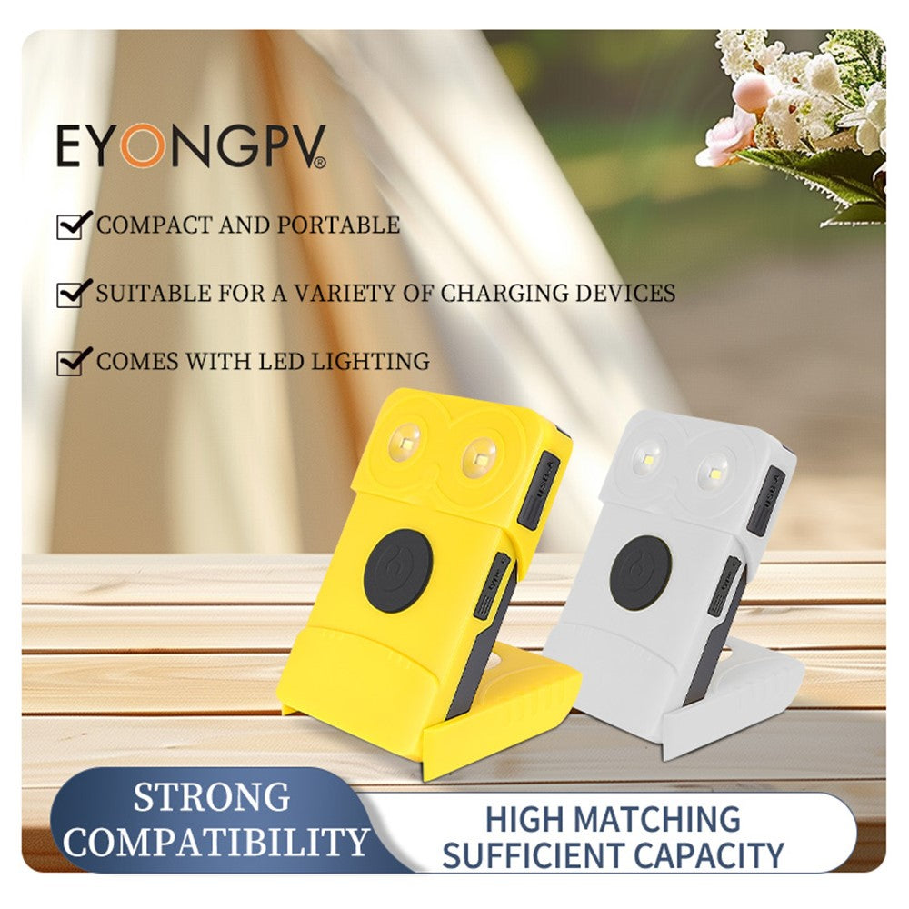 EYONGPV OWL-CSP Outdoor Camping Solar Power Bank 5000mAh Portable Charger Emergency Mobile Power Supply Solar Lamp