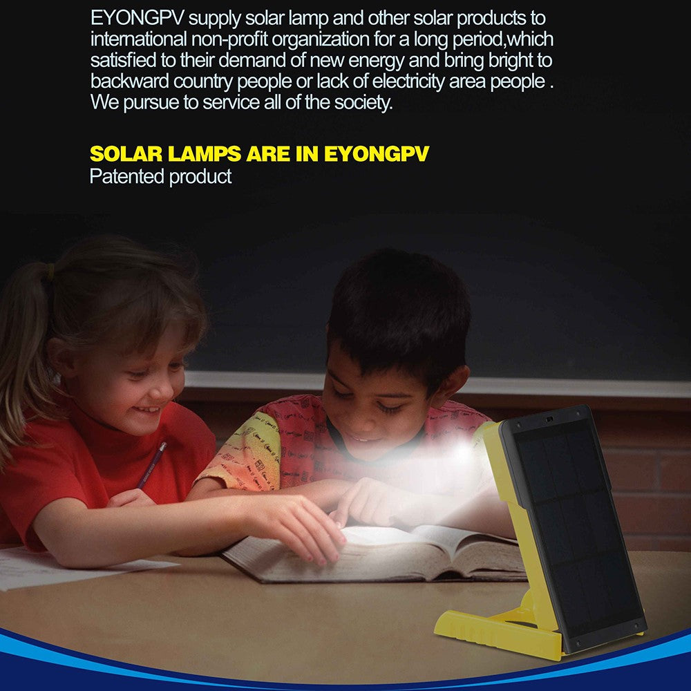 EYONGPV OWL-SP Solar Power Bank 1400mAh Outdoor Camping Emergency Portable Charger Solar Lamp
