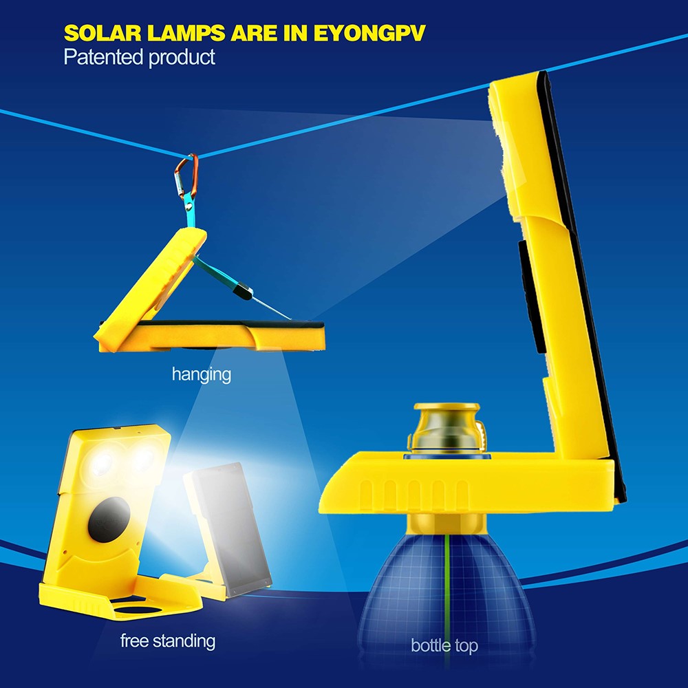 EYONGPV OWL-SP Solar Power Bank 1400mAh Outdoor Camping Emergency Portable Charger Solar Lamp