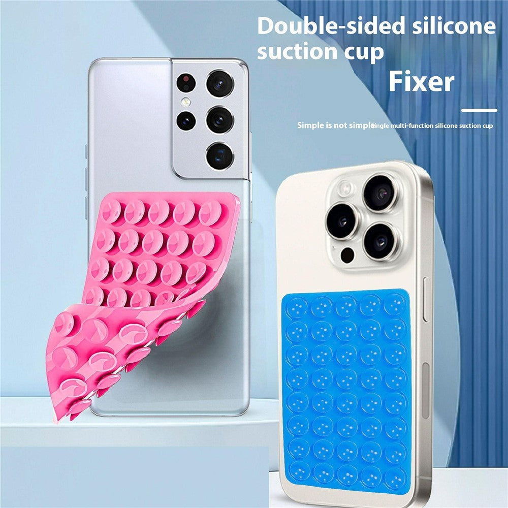 Silicone Suction Cup Phone Mount 40 Grain Double Sided Phone Suction Holder, 100x66mm