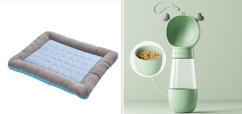 Kühlmatte für Hunde & Katzen – Sommer Kühlpad aus Ice Silk (atmungsaktiv & weich)