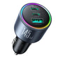 JOYROOM JR-CCN07 145W Super Fast Charging 3-Port Car Charger 2 Type-C + USB Car Charger Set with Type-C to Type-C Data Cable
