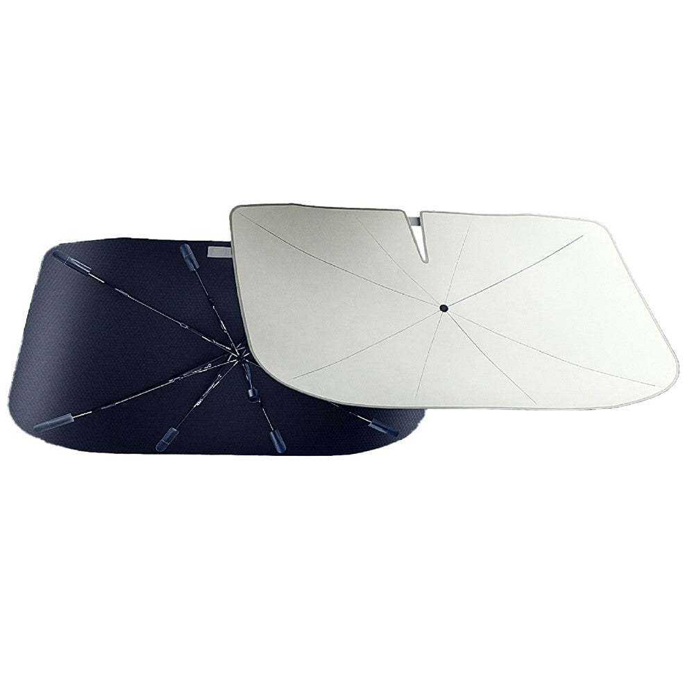Car Windshield Sun Shade Umbrella S / M Ice Crystal Cooling Foldable 240T Reflective UPF50+ Umbrella Cover