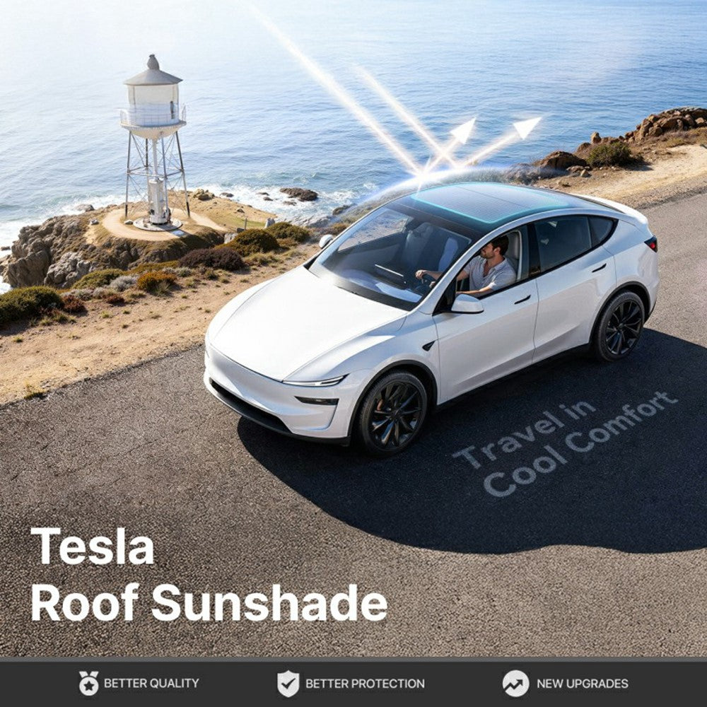 Sonnendach für Tesla Model 3 / Model Y (2025-2026) Juniper – Doppellagig, Kühlung, UV-Schutz
