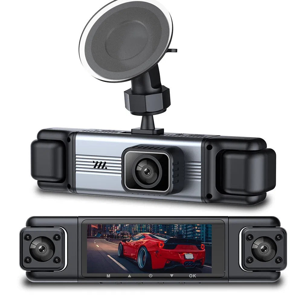 3-Zoll IPS HD Dashcam 1080P mit 4 Linsen – Front, Rückseite, Seiten – KFZ DVR