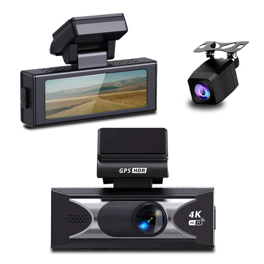 4K Dual-Dashcam mit ADAS, 170° Weitwinkel, Nachtsicht & G-Sensor