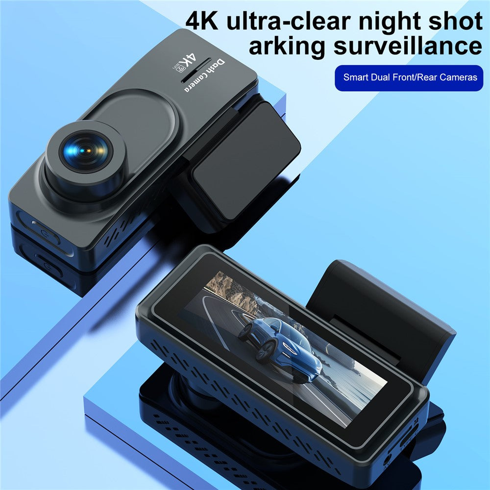 L50 4K Dashcam: Front & Rückkamera, 160° Weitwinkel, WiFi, Parkmodus