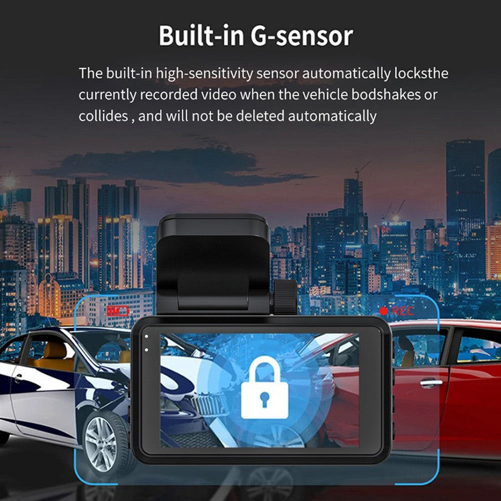 Y06 4K Front + 2K Rückkamera Dashcam mit 3 Zoll IPS, Nachtsicht & Loop-Aufnahme