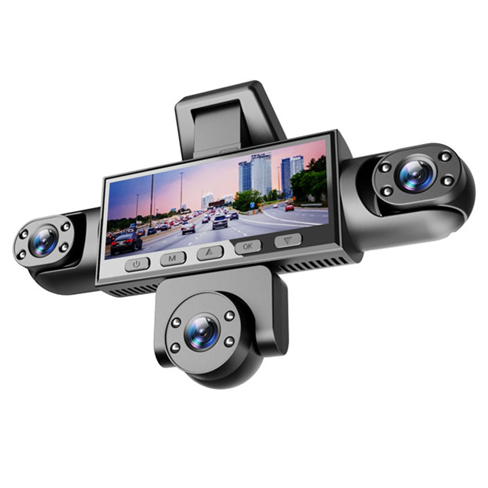 W8 5-Kamera Dashcam 360° Aufnahme 1080P HD Auto DVR Front/Heck/Innen/Seite Parkmonitor