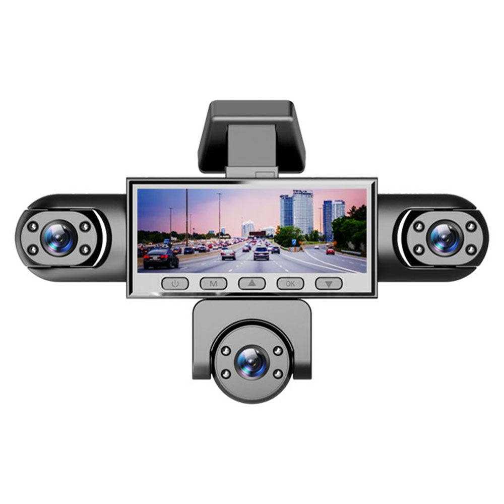 W8 5-Kamera Dashcam 360° Aufnahme 1080P HD Auto DVR Front/Heck/Innen/Seite Parkmonitor