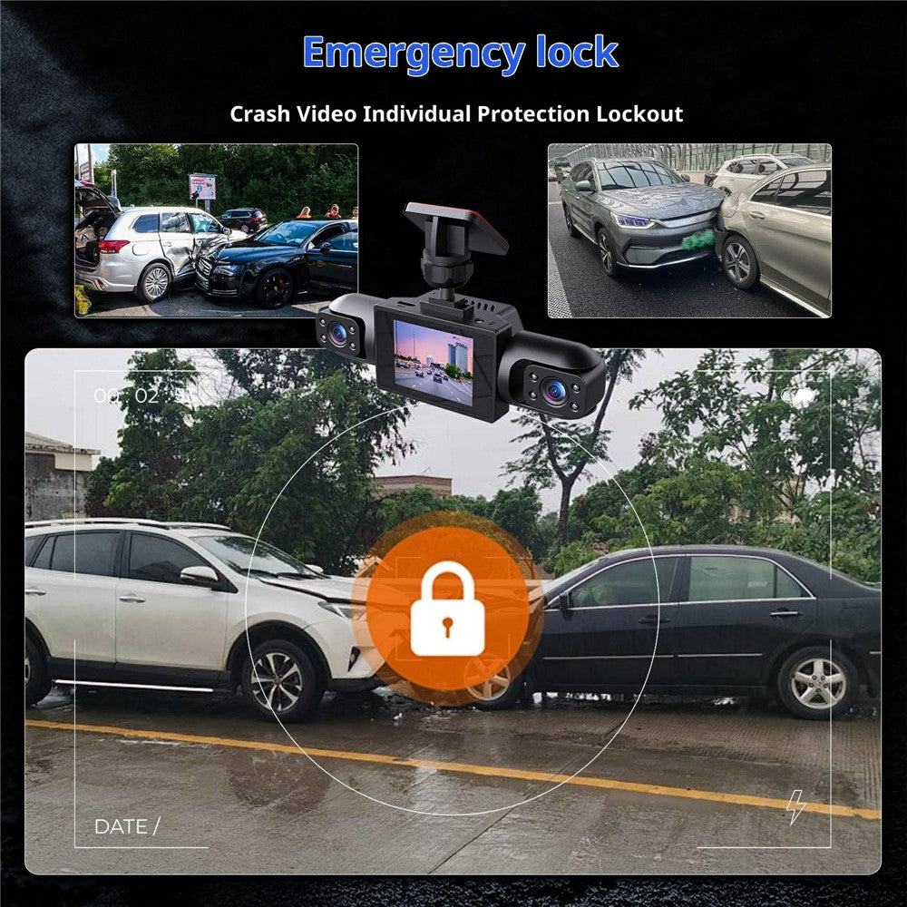 Y107 4-Linsen Dashcam 1080P HD Nachtsicht Auto DVR Front, Heck, Links, Rechts Aufnahme