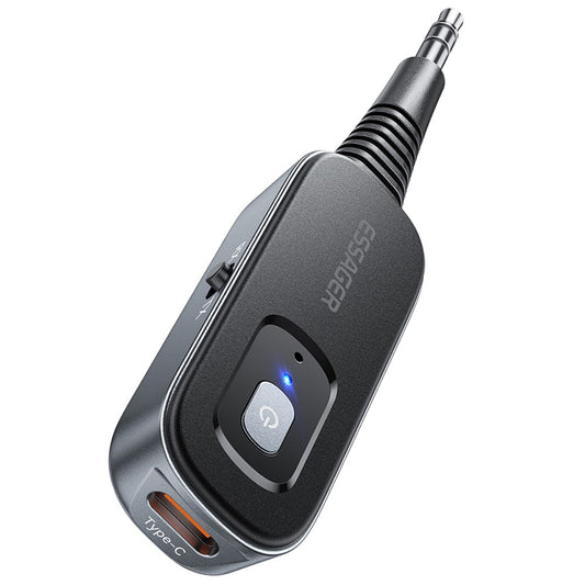 ESSAGER EBT51-LX0G-P Bluetooth 5.1 Audio Transmitter & Receiver | 3.5mm AUX Adapter