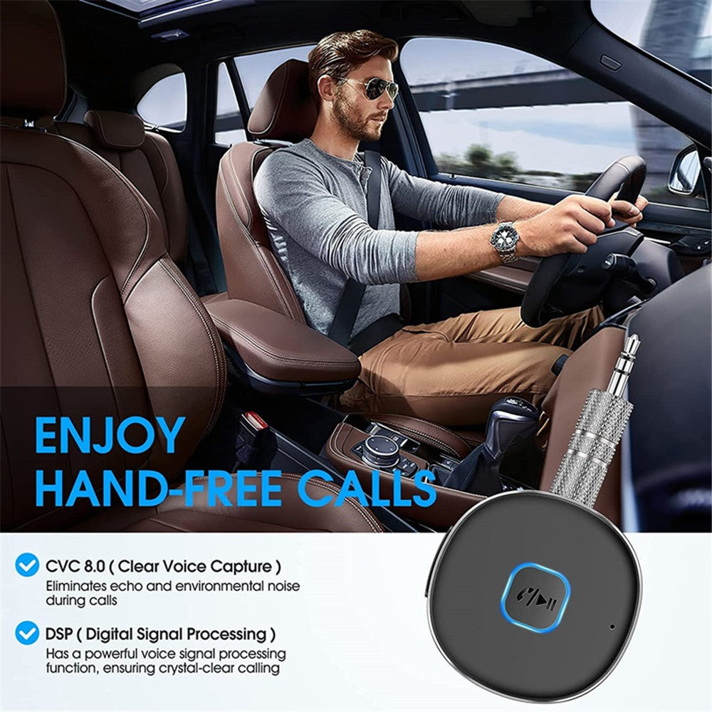 J33 Auto Bluetooth-Adapter mit Geräuschunterdrückung - Freisprechen & kabelloser Audioempfang