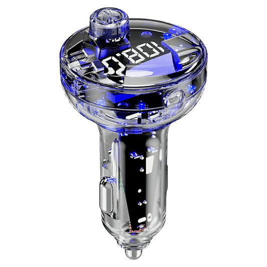 C10 Multifunktionaler Auto MP3 Player Adapter BT Freisprecheinrichtung FM Transmitter Autoladegerät mit USB / Type-C Ports