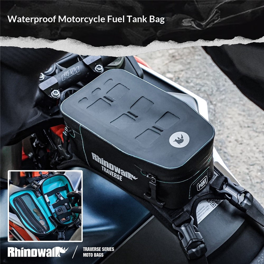 RHINOWALK MCY2601 2L Tankrucksack wasserdicht mit Reflektor für TRaverse Serie
