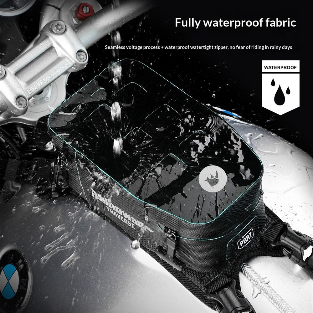 RHINOWALK MCY2601 2L Tankrucksack wasserdicht mit Reflektor für TRaverse Serie