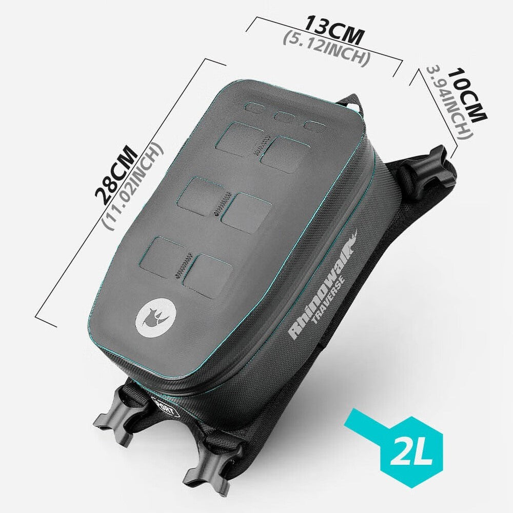 RHINOWALK MCY2601 2L Tankrucksack wasserdicht mit Reflektor für TRaverse Serie