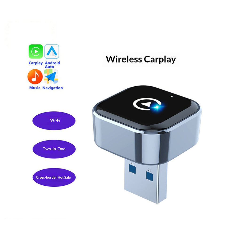 K16C Mini USB Dongle: 2in1 Wired/Wireless CarPlay & Android Auto Adapter