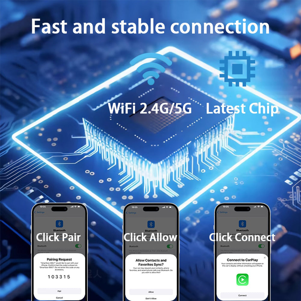 K16C Mini USB Dongle: 2in1 Wired/Wireless CarPlay & Android Auto Adapter