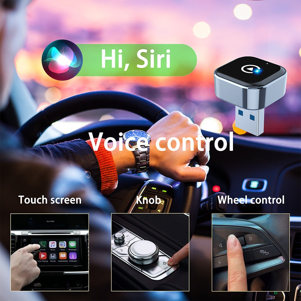 K16C Mini USB Dongle: 2in1 Wired/Wireless CarPlay & Android Auto Adapter
