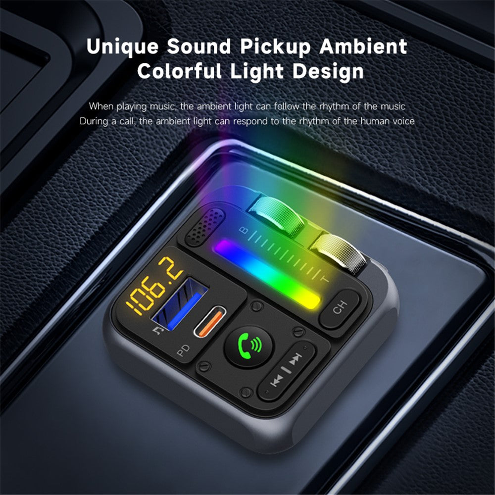 MT04 Bluetooth FM Transmitter: HiFi MP3 mit PD-Schnellladung