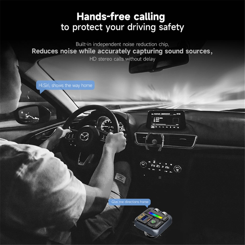 MT04 Bluetooth FM Transmitter: HiFi MP3 mit PD-Schnellladung