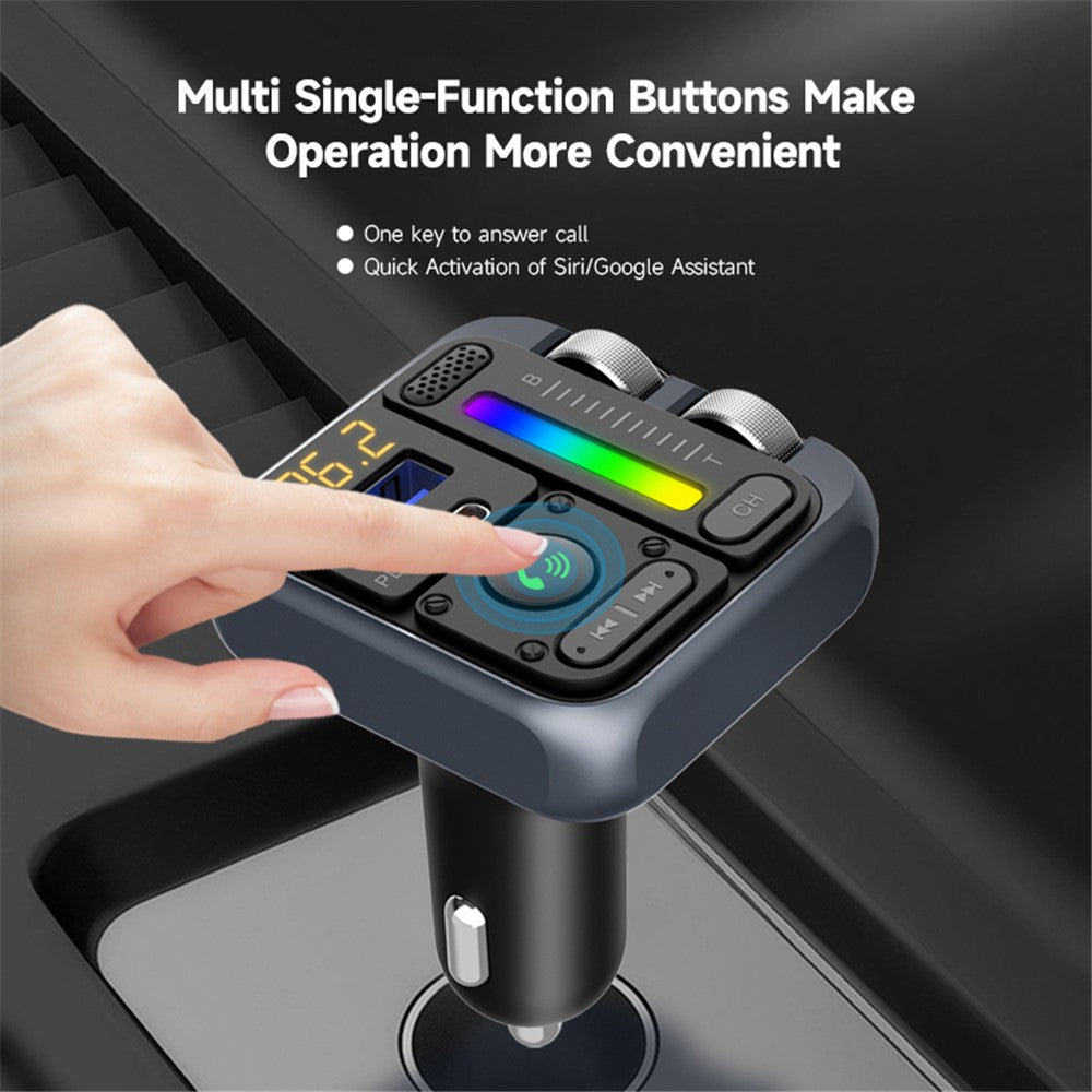 MT04 Bluetooth FM Transmitter: HiFi MP3 mit PD-Schnellladung