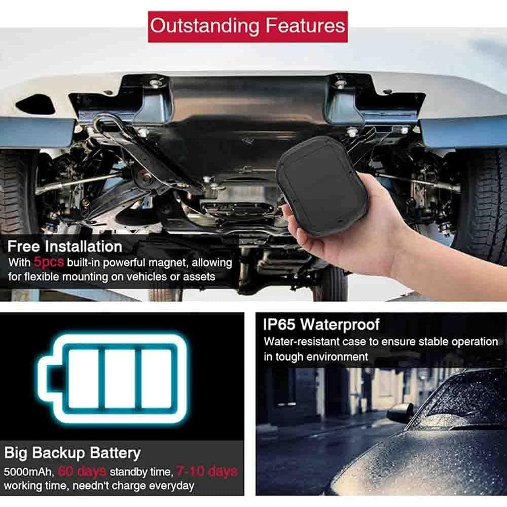 TKSTAR TK905 4G GPS Auto-Ortungsgerät mit 5000mAh Akku und Sprachüberwachung