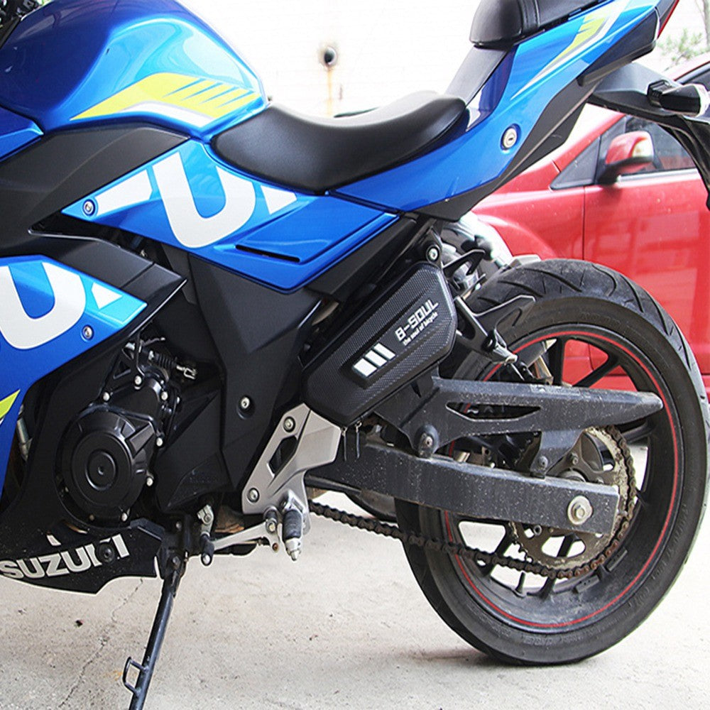 B-SOUL 2L Wasserdichte Motorrad Seitentasche – Werkzeug & Hard Shell Aufbewahrung, links