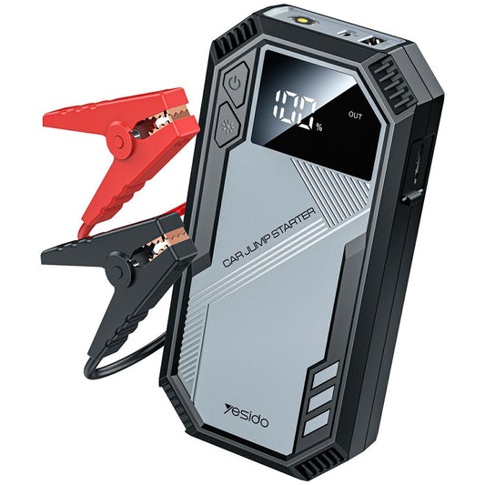 YESIDO VC11 Starthilfe 6000mAh Powerbank, Smart-Klemme für 12V Autobatterien bis 3.0L Benzin/Diesel