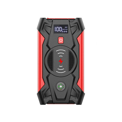 J13 Portable Car Jump Starter 12V Car Emergency Starter Cell Phone Power Bank with Wireless Charging (EU Plug)