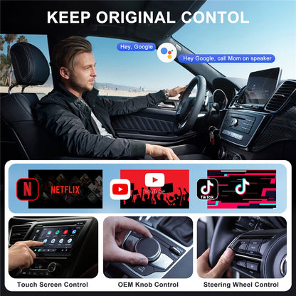 020-7++ Wireless Android Auto Adapter – Video-Streaming & Dongle
