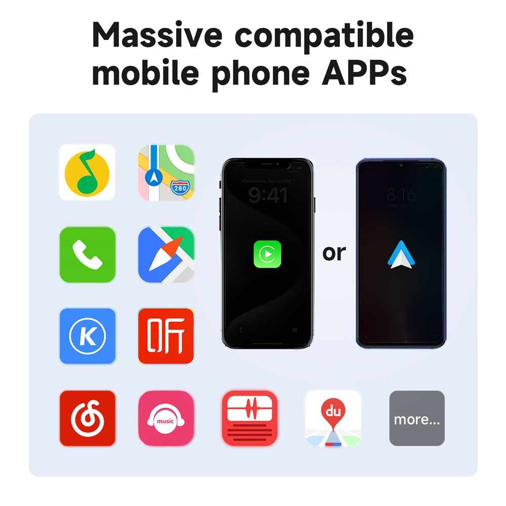 348 Wireless CarPlay Adapter: iPhone von kabelgebunden auf kabellos umrüsten (nur für integriertes CarPlay)
