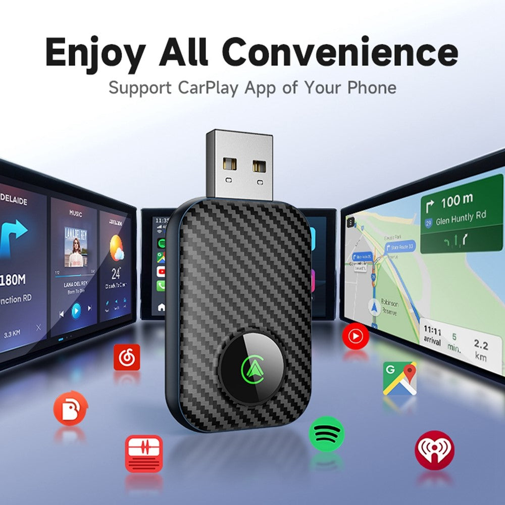 2-in-1 Auto Wireless CarPlay & Android Auto Adapter: Wired Nachrüsten