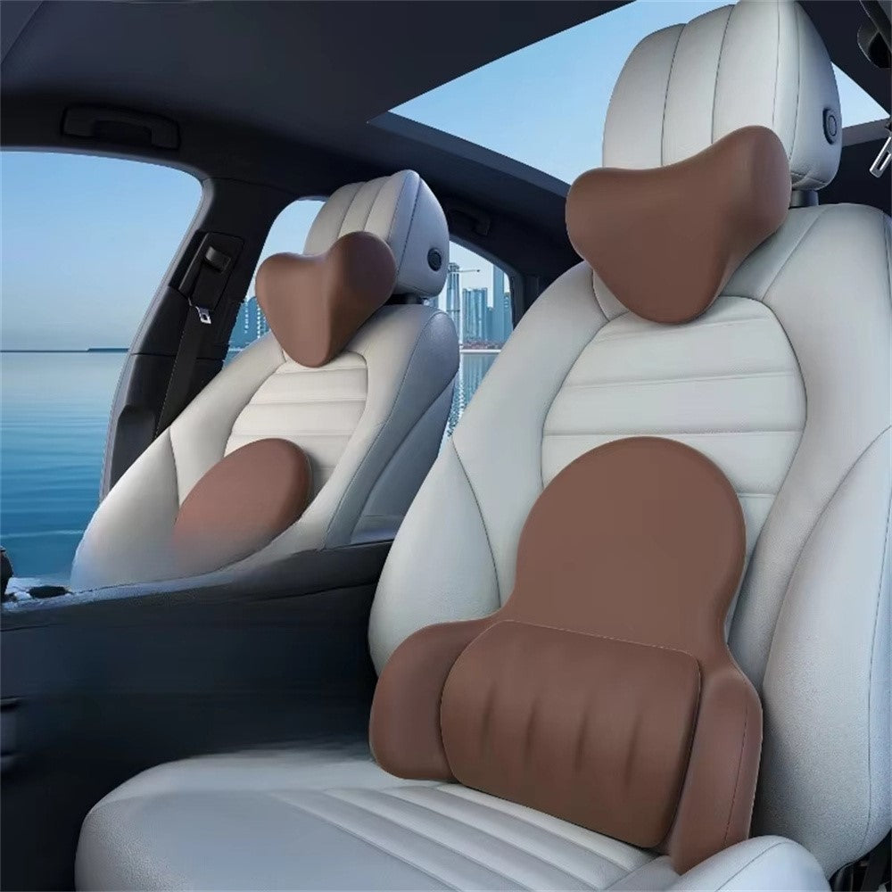 3D Ergonomic Memory Foam Car Lumbar Support Pillow for Office Home Back Pain Relief Cushion