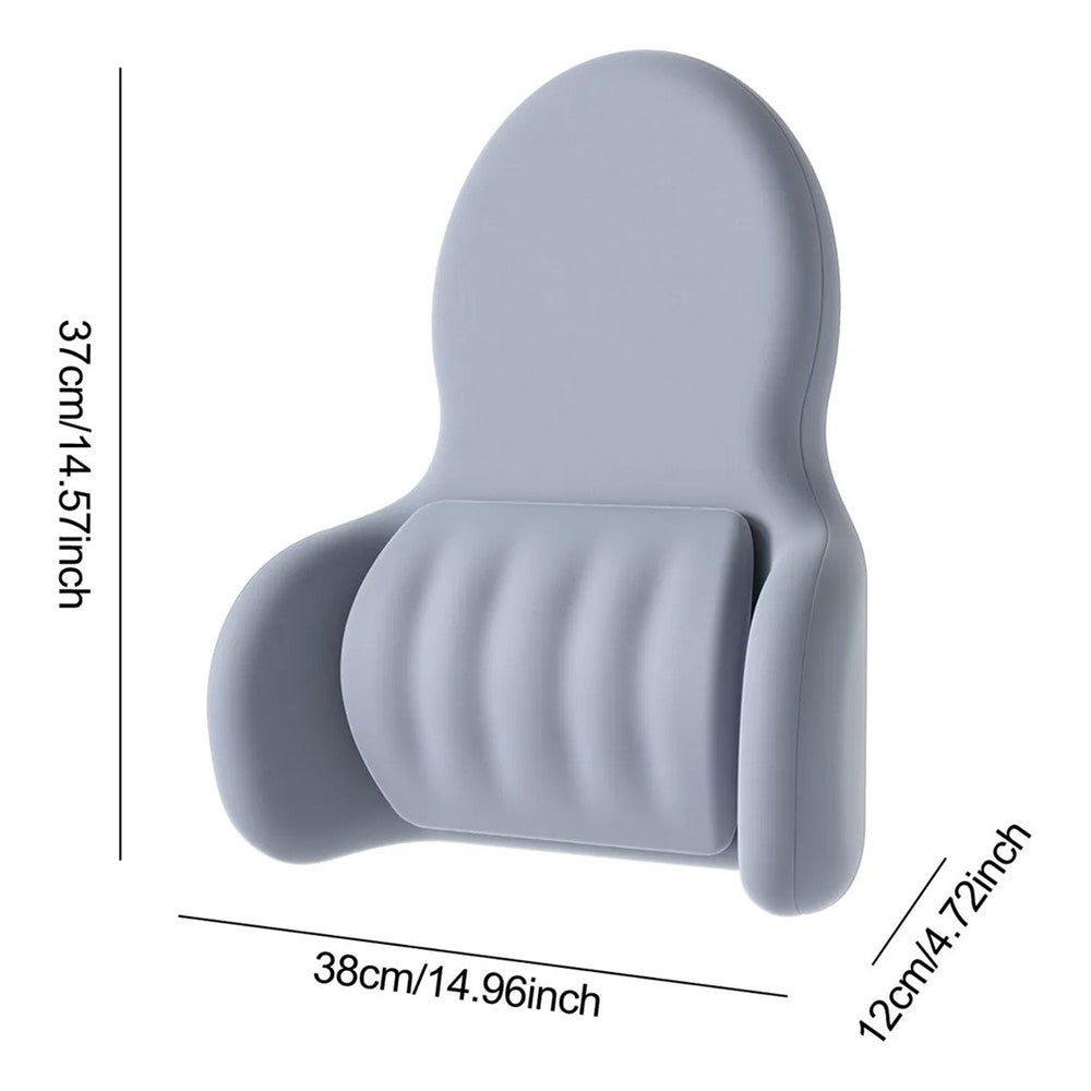 3D Ergonomic Memory Foam Car Lumbar Support Pillow for Office Home Back Pain Relief Cushion