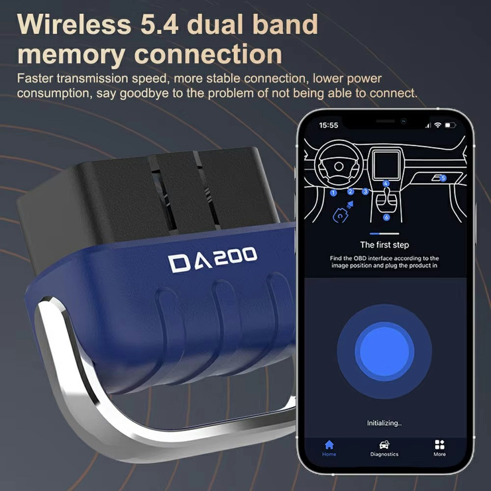 DA200 Bluetooth OBD2 Auto Diagnose Scanner Motorkennung Fehlercode Auslesegerät