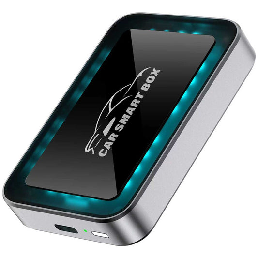 2-in-1 KI Box: Kabelloser CarPlay & Android Auto Adapter mit Navigation & Musik