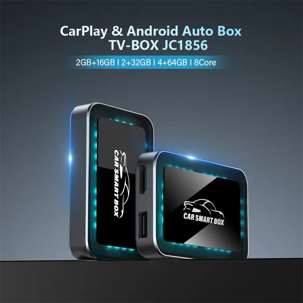 2-in-1 KI Box: Kabelloser CarPlay & Android Auto Adapter mit Navigation & Musik
